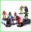 PS1 The Avengers Nhân Vật 10 Cái / bộ Marvel Hero Đồ Chơi Mô Hình Bánh PVC Đồ Trang Trí Xe Người Nhện Người Sắt Anime Quà Tặng Hành Động