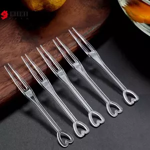 150 Chiếc Nĩa Trái Cây Mini Nĩa Nhựa Dùng Một Lần Cho Tiệc BBQ Stis Pis Skewer Bộ Bánh Nĩa Trái Cây Dụng Cụ Nhà Bếp VN