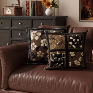 Phong Cách Trung Cổ Gối Khách Sofa Gối Retro Phong Cách Retro Đệm Giường Mỹ Ánh Sáng Sang Trọng Đệm Bay Cửa Sổ Gối26062402