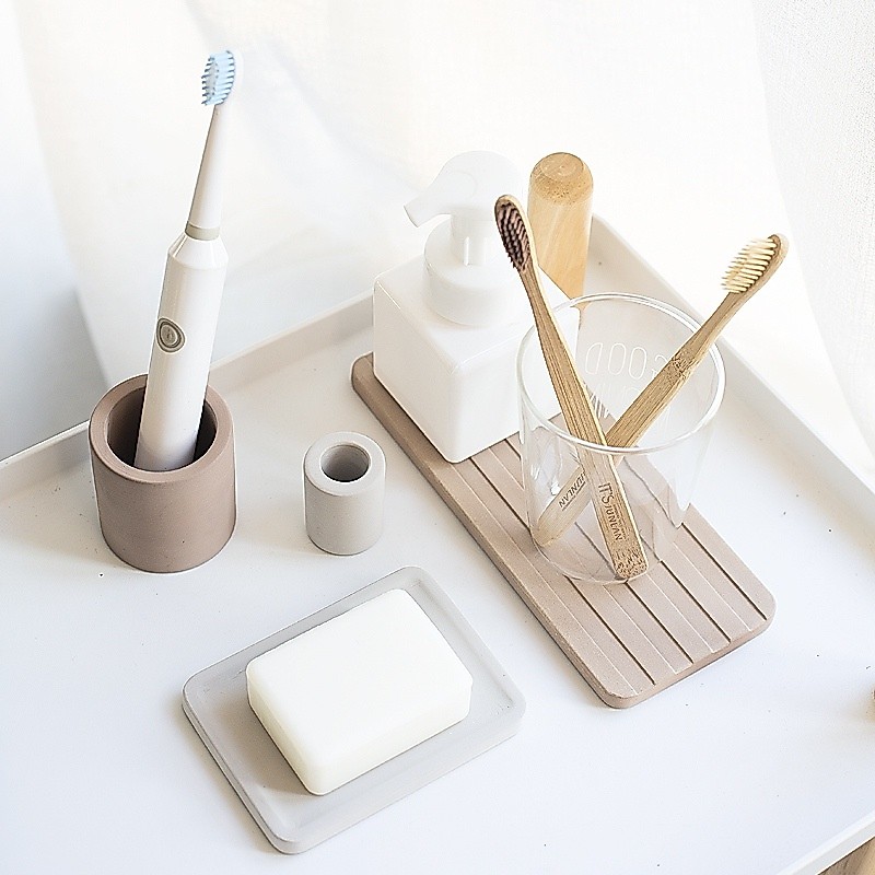 Giá Đỡ Bàn Chải Đánh Răng Diatomite Chất Liệu Tự Nhiên Hút Ẩm Nhanh Khô Tiện Dụng | BigBuy360 - bigbuy360.vn
