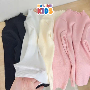 Áo nỉ tăm giữ nhiệt cho bé gái áo giữ nhiệt mặc trong cho bé từ 8-35kg