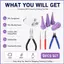 Dụng cụ uốn dây để làm đồ trang sức 9 miếng Máy duỗi nhỏ gọn đa hình Trang sức Làm dây Jig cho mueadsyvn