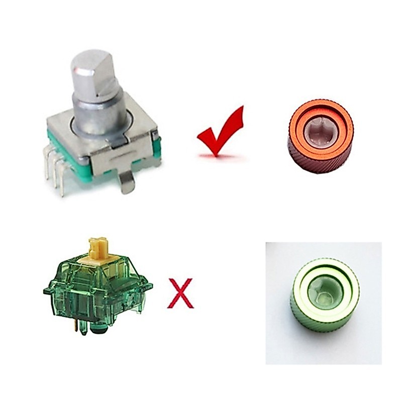 Núm Vặn Bàn Phím Cơ HL Bằng Kim Loại Bền Bỉ