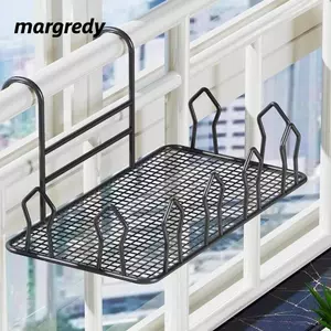 Giá phơi đồ lan can cửa sổ MARGREDY, Giá phơi giày ban công kim loại đa chức năng, Giá phơi đồ treo tiết kiệm không gian chất lượng cao Căn hộ