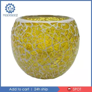 Giá đỡ nến thủy tinh khảm Tealight hàng mã cho trang trí tiệc cưới