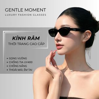 [KOL Live] Kính râm mắt mèo chống tia UV GENTLE MOMENT kính mát thời trang nam nữ phong cách sang trọng GMT838