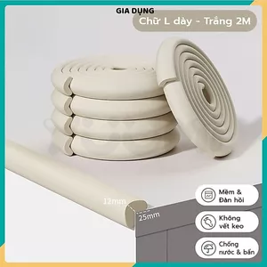 CUỘN XỐP BỌC CẠNH BÀN 2M MÀU XÁM - Chống Va Đập Hiệu Quả, Kèm Keo Dán