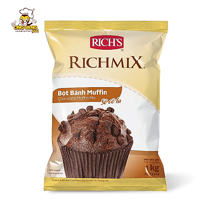 Bột Bánh Muffin So-co-la Rich's Richmix (1kg)