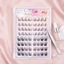 C Curl Angled Wing Lông mi giả Sợi tổng hợp màu đen Nhìn tự nhiên 8-13mm Chiều dài hỗn hợp
