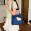 HT3 HELLO KITTY Túi Đeo Vai Nữ Thời Trang Dung Tích Lớn Dây Rút Túi Đeo Ngang Hoạt Hình Túi Tote TH3