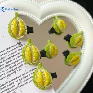 Kudosation Mới Cá Sầu Riêng Sáng Tạo Cá Tính Dễ Thương Kẹp Tóc Mô Phỏng Thực Phẩm Kẹp Tóc Phụ Kiện Tóc Mũ Bên Kẹp Dubill Kẹp Đẹp