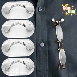 Giá đỡ kính mắt nam châm - Phụ kiện di động đa chức năng - Giá đỡ trâm cài kim loại - Kẹp dây tai nghe - Kẹp thẻ tên huy hiệu ID / Giao hàng miễn phí