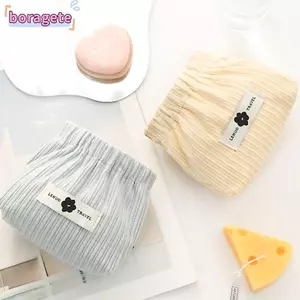 Túi đựng khăn trùm đầu BORAGETE, Ví đựng tiền xu Mini bằng vải nhung, Ví đựng son môi mềm màu trơn thời trang cho bé gái