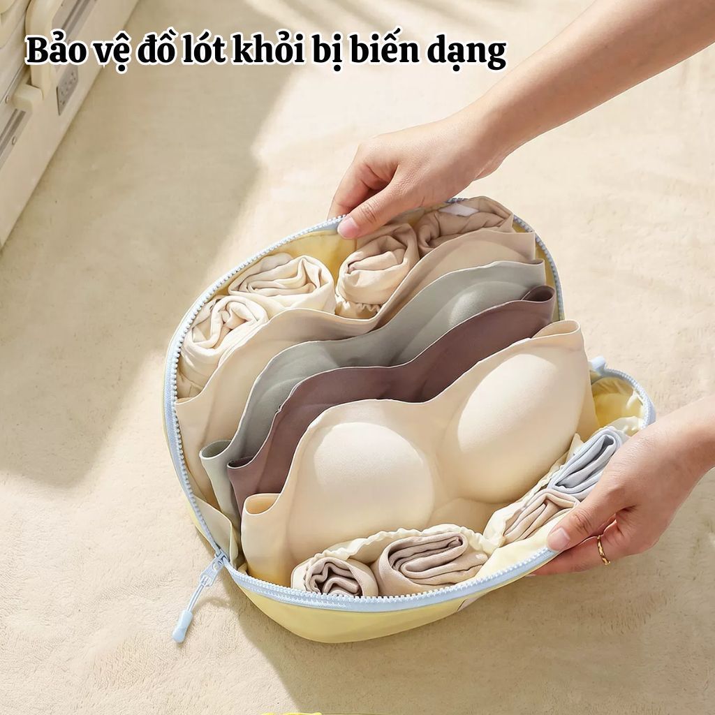 Túi Đựng Đồ Lót Du Lịch 3in1 HOMIE Vải Chống Thấm Gọn Nhẹ Nhiều Ngăn Đựng Nội Y, Tất, Đồ Cá Nhân
