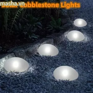 Đèn đá, Đèn LED trang trí mặt đất bằng kính mờ, Đèn chiếu sáng ngoài trời chống nước Đèn lồng sân vườn