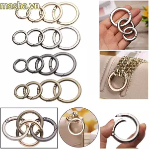 1 Mùa Xuân O-Ring Khóa Vàng Đen Bạc Mạ Chất Lượng Cao Cổng Túi Thắt Lưng Khóa
