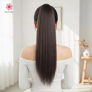 MJnmc Dài Thẳng Đuôi Ngựa Tóc Giả Tóc Giả Với Chất Liệu Mềm Có Phong Cách Mới Kẹp Thiết Kế Dành Cho Nữ Mới