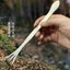 Cây cảnh bằng thép không gỉ Chuyên dụng Rake Làm vườn Rake Handmade Cây cảnh dài trồng hai mục đích Đất nới rộng Ép Cấy móng vuốt gấu