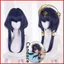 GC1 Genshin Tác Động Candace Tóc Giả Cosplay Anime Màu Xanh Đậm Tóc Tóc Trang Phục Lông Tơ Tóc Giả Halloween GC1