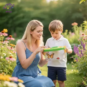 HFTOY 18 / 20 Chiếc Côn Trùng Bắt Lưới Hộp Quan Sát Bộ Trẻ Em Tự Nhiên Ngoài Trời Phiêu Lưu Kẹp Bình Côn Trùng Bapa ~