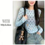 Milyfashion Polka Dot Print See-Through Gạc Mùa Hè Phong Cách Mới Phù Hợp Với Mỏng Hơn Nhìn T @ -