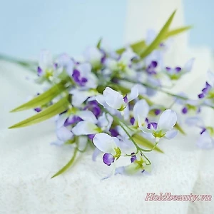 1 Hoa Giả Có Thân Cây Thực Tế Nhân Tạo Tự Nhiên Phalaenopsis Hoa Lan Cho Bình Hoa Nhà Hiên Nhà