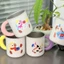 Cốc nước súc miệng trẻ em bằng thép không gỉ 316 Cốc đựng bàn chải đánh răng dễ thương kháng khuẩn có tay cầm Cốc rửa gia đình Sốc-