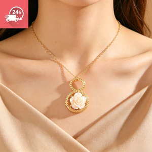 Vòng cổ hoa hồng phong cách đi lại không phai màu, đa năng, đơn giản và thời trang