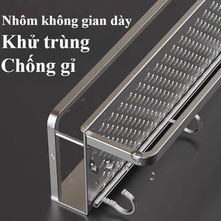 Kệ để đồ không cần khoan lỗ,Giá kệ treo quần áo / khăn tắm trong phòng tắm,Có thanh treo