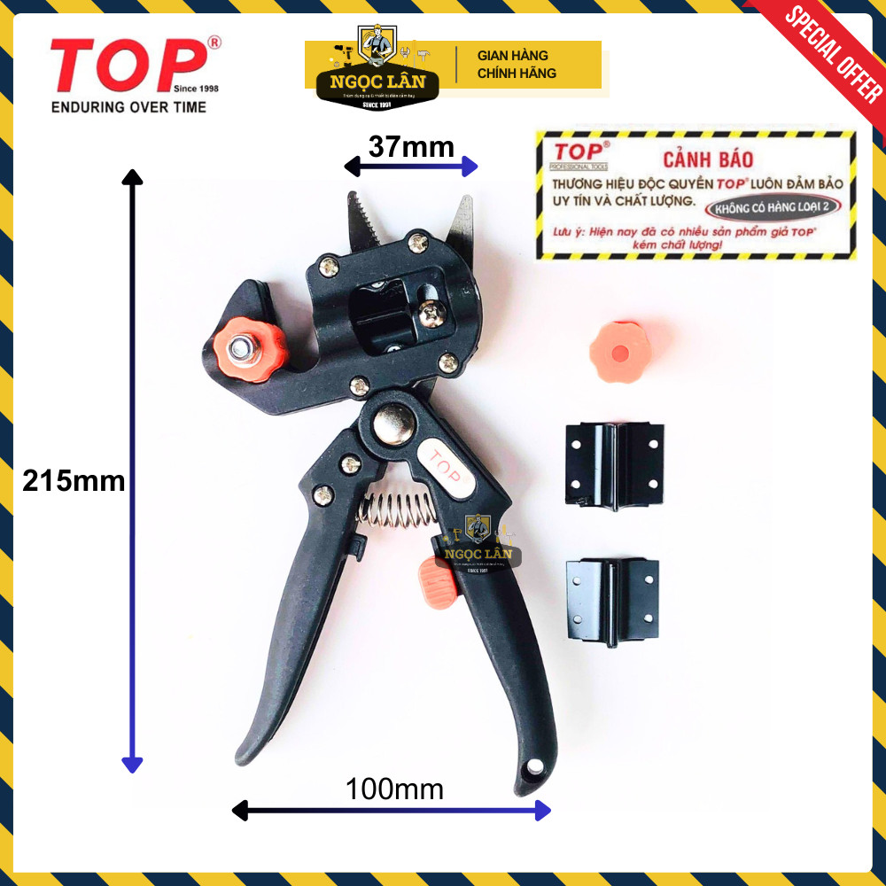 [Chính hãng TOP] Kéo ghép cành TOP, chiết cành, tỉa cành chuyên dụng đa năng kèm 2 lưỡi cao cấp