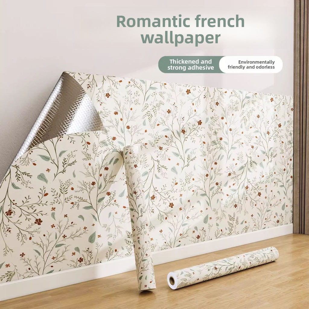 Pháp Nuốt Giấy Dán Tường Tự Dính Chống Thấm Nước Chống Ẩm Váy Treo Tường Miếng Dán Trang Trí Tường Tân Trang Trí Tường Nghệ Thuật Retro Giấy Dán Tường