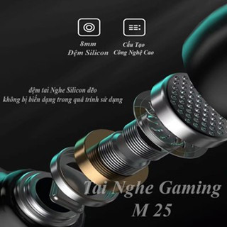 Tai nghe M25 Bluetooth V5.3, kết nối tốt hơn, giảm tiếng ồn tốt hơn, phù hợp với tai nghe chơi game