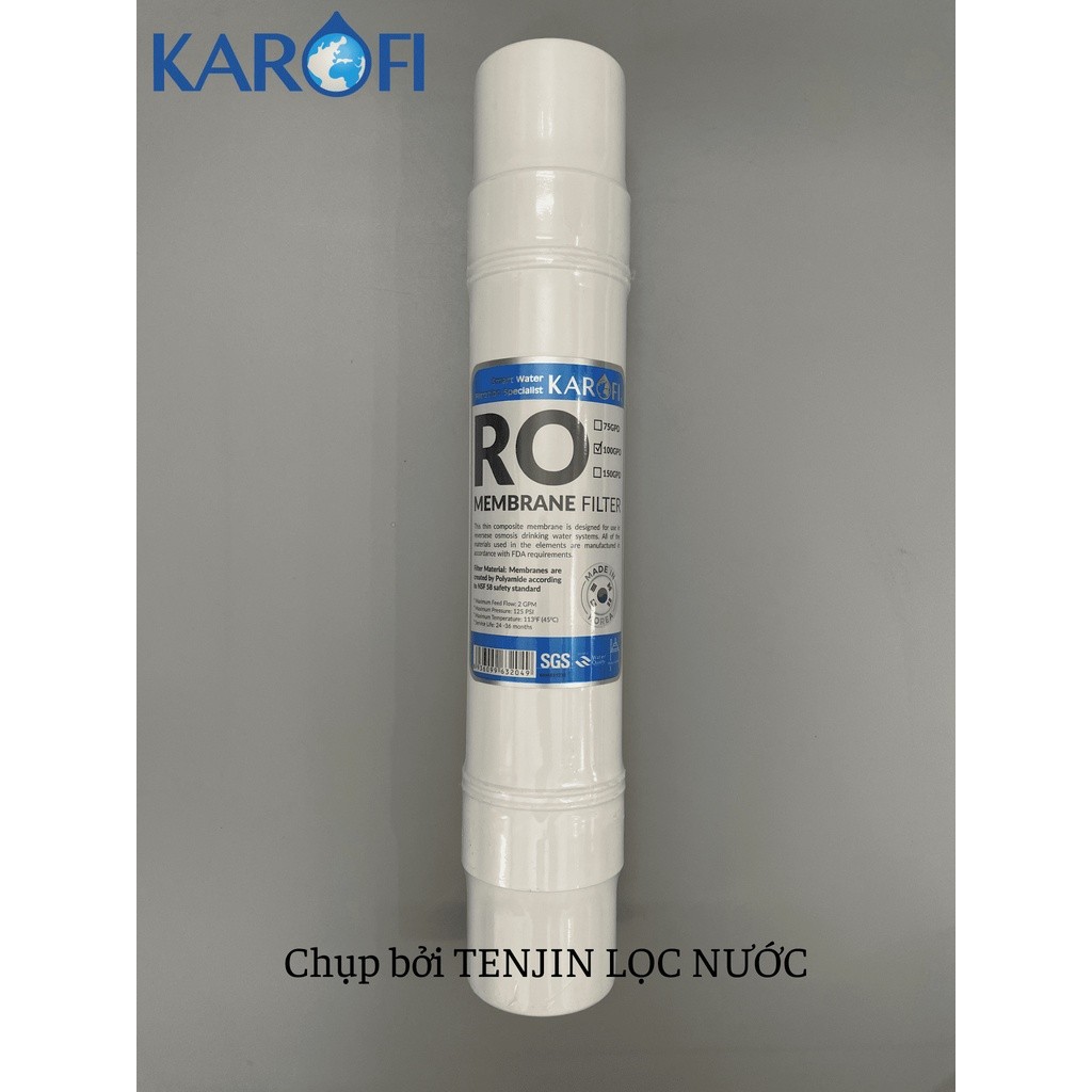 Combo 8 Lõi Lọc Nước Karofi Cho Model Slim S-S038 Gồm 12CTO3 - Màng RO100GPD Hàn - T33 Mineral Far Nano