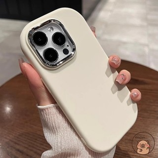 Tương Thích Cho Realme GT7 Pro GT6 GT3 Neo 6 SE 5 2T V50 V23 V20 V13 V11 V11S V1 GT Master Q3 Pro Carnival Neo7 Vỏ Điện Thoại Hình Bầu Dục Mạ Tròn Vỏ Màu Trơn