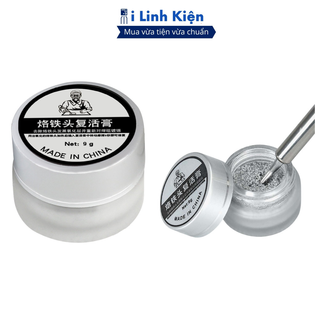 Bột Phục Hồi Mỏ Hàn Thiếc Trọng Lượng 9g, Nhiệt Độ Hoạt Động 350°C, Nhiệt Độ Nóng Chảy 183°C, Công Dụng Làm Sạch Mỏ Hàn,
