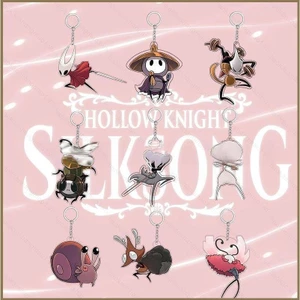 HK1 The Hollow Knight 2 Silksong Móc khóa Hollow Knight Acrylic Móc khóa mặt dây chuyền KH1