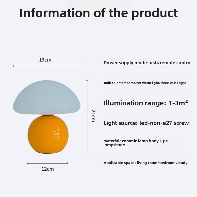 Đèn bàn LED phòng ngủ bảo vệ mắt, đầu giường, trang trí, chất liệu gốm đúc, kiểu dáng nhỏ