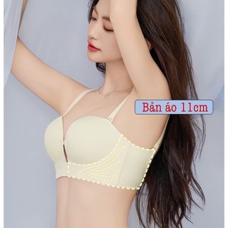 Áo Lót Hở Lưng, Áo Bra Cài Trước Chất Su Đúc Mút Bàn Tay Nâng 3cm Không Lộ Viền BRA13