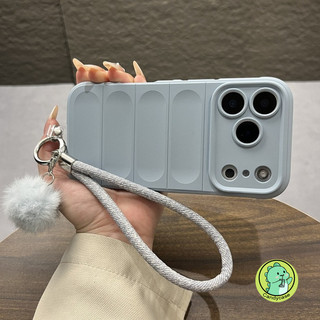 Ốp Điện Thoại Dễ Thương Với Lông Thú Giả Pom-pom Dây Đeo Không Có Gì Điện Thoại 3 2A 2 Pro CMF Điện Thoại 1 5G 4G Vỏ Mềm Mặt Dây Chuyền Sang Trọng