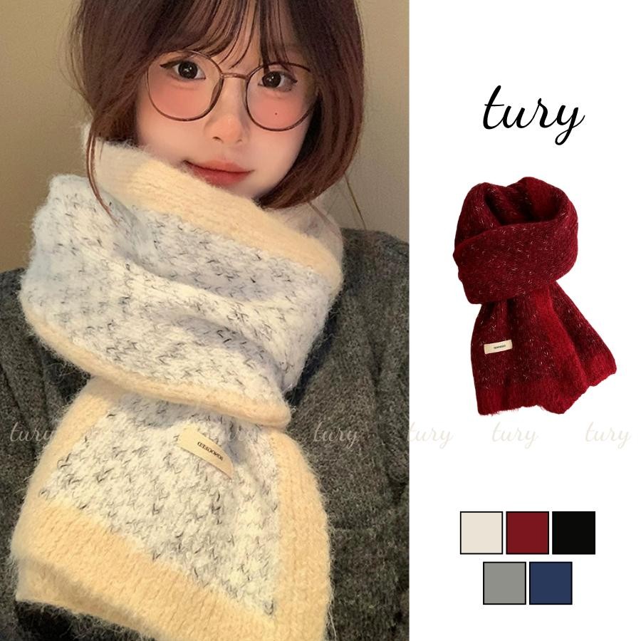 Khăn Quàng Cổ Len Unisex Nam Nữ - Tury - Khăn Choàng Cổ Len Cashmere kim tuyến - LN116
