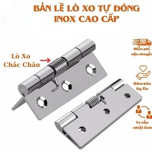 Combo Bản lề lò xo tự đóng inox cao cấp, Bản lề cửa đóng tự động-TOOLIX