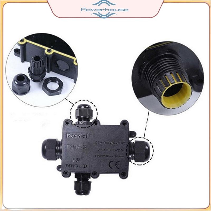Hộp nối ngoài trời POWER Hộp nối cáp điện IP66 chống nước 2 3 chiều.