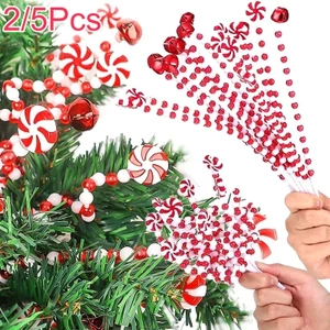 2 / 5 Chiếc Vòng Hoa Bình Trang Trí Giáng Sinh Trang Trí Kẹo Chuông Hạt Nhánh Cây Giáng Sinh Trang Trí Tiệc Quà Tặng