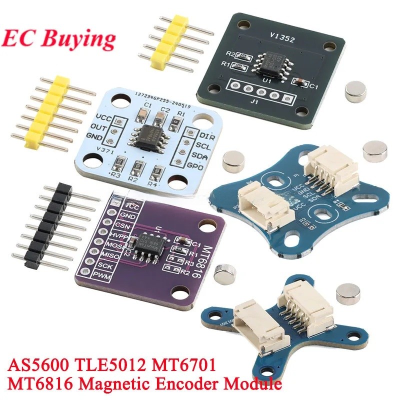 Mô-đun mã hóa từ tính AS5600 MT6816 Cảm biến đo góc cảm ứng FOC 12 bit ...
