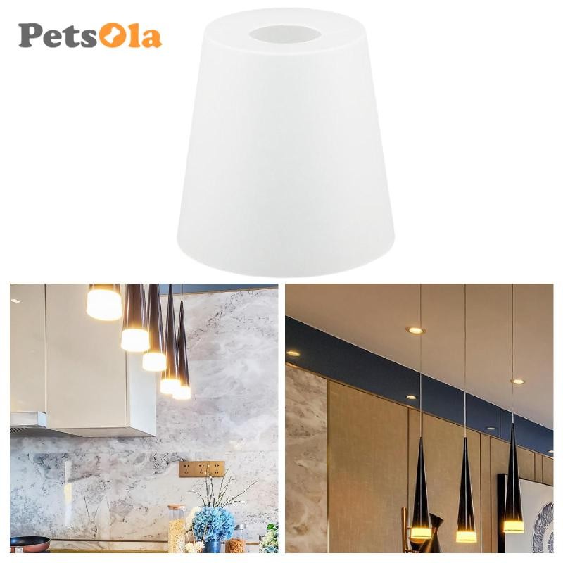 Tấm che đèn PVC bán nguyệt phong cách Bắc Âu trang trí đèn bàn