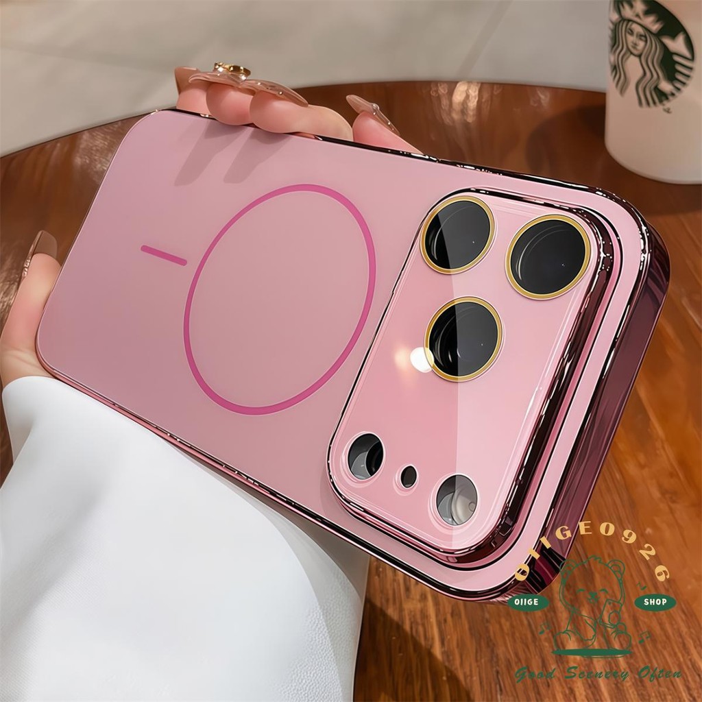 【 Ốp lưng iPhone17 】 Vỏ điện thoại từ tính nano mờ mạ iphone17 Pro Max 16 15 14 13 12 cho vỏ iPhone Vỏ mềm silicon TPU chống sốc