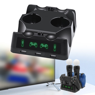 [Flyingfishla] 1 Chân Đế Sạc Bộ Điều Khiển 4 Trong 1 Cho Playstation PS4 VR Move Quad Sạc Cho Bộ Điều Khiển PlayStation