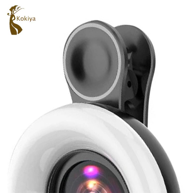Kokiya Điện Thoại Di Động Lấp Đầy Ánh Sáng, Ống Kính 15x Đèn Chụp Hình Điện Thoại Dimming Rộng Để Làm Việc