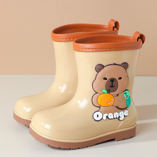 Giày ủng đi mưa Capybara dễ thương cho bé – Đế mềm chống trượt, thiết kế chống nước tiện lợi