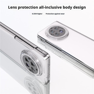 Ốp điện thoại trong suốt cao có thể gập lại thời trang đơn giản cho vivo x fold 2 3 Pro xfold5 xflip Bìa cứng